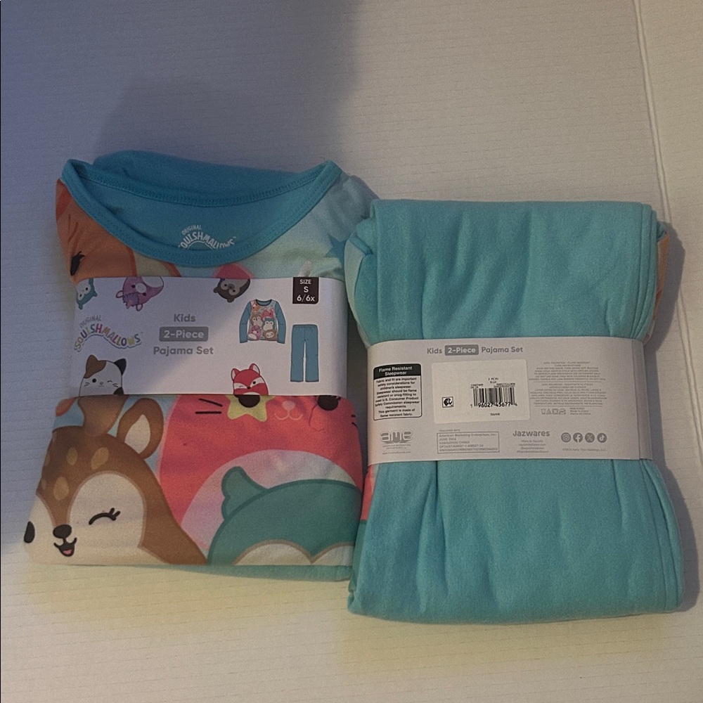Soul Shells Kids 2-Piece Turquoise Pajama Set
